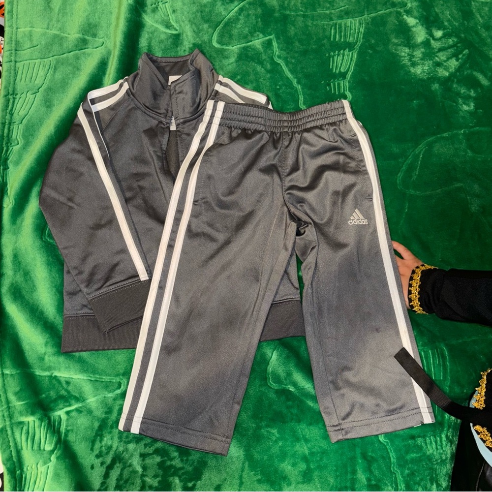 adidas Kids Gray Matching Set
